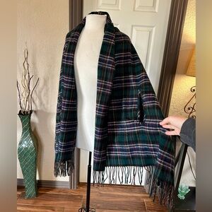J.Crew Plaid Kimono Shawl Scarf Wrap